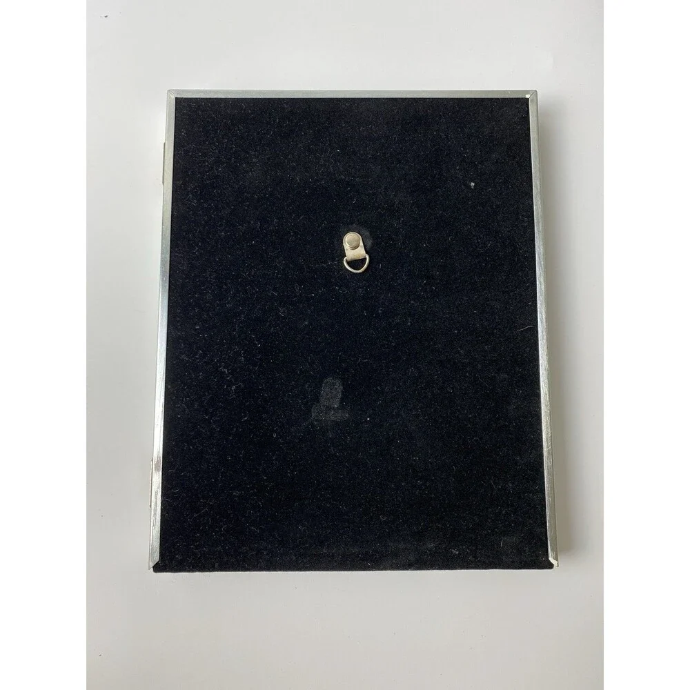 Loui Michel Bowon Silver Plated 8x10 Freestanding Double Hinged Picture Frames